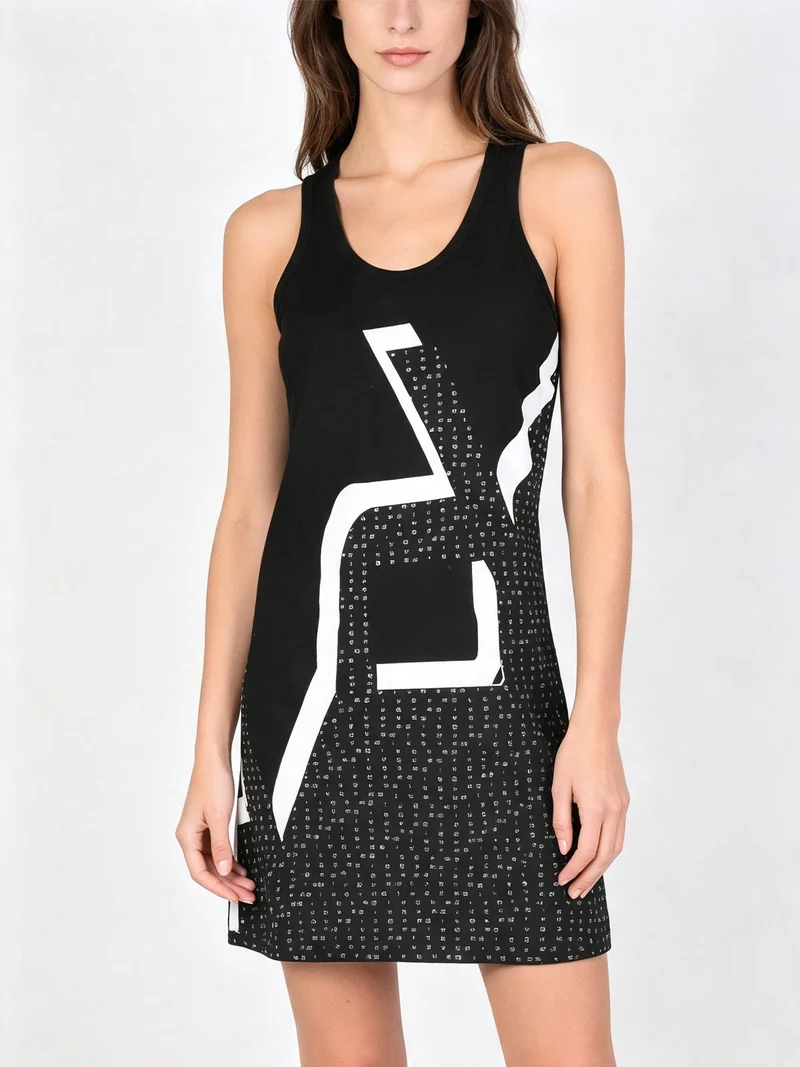 Vestito da casa donna smanicato - nero