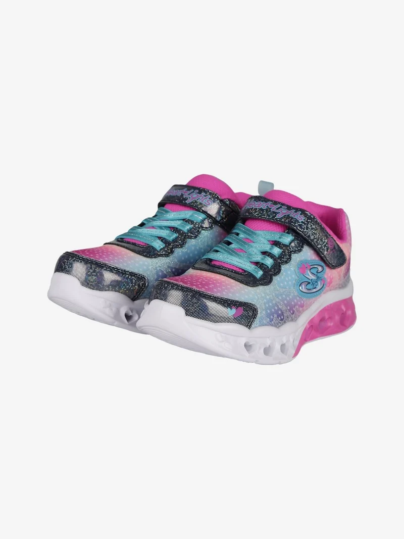 SIMPLY LOVE Flitter Heart Lights Sneakers da bambina con luci - fucsia