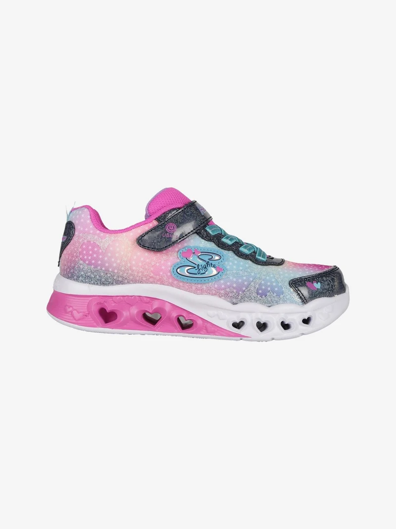 SIMPLY LOVE Flitter Heart Lights Sneakers da bambina con luci - fucsia