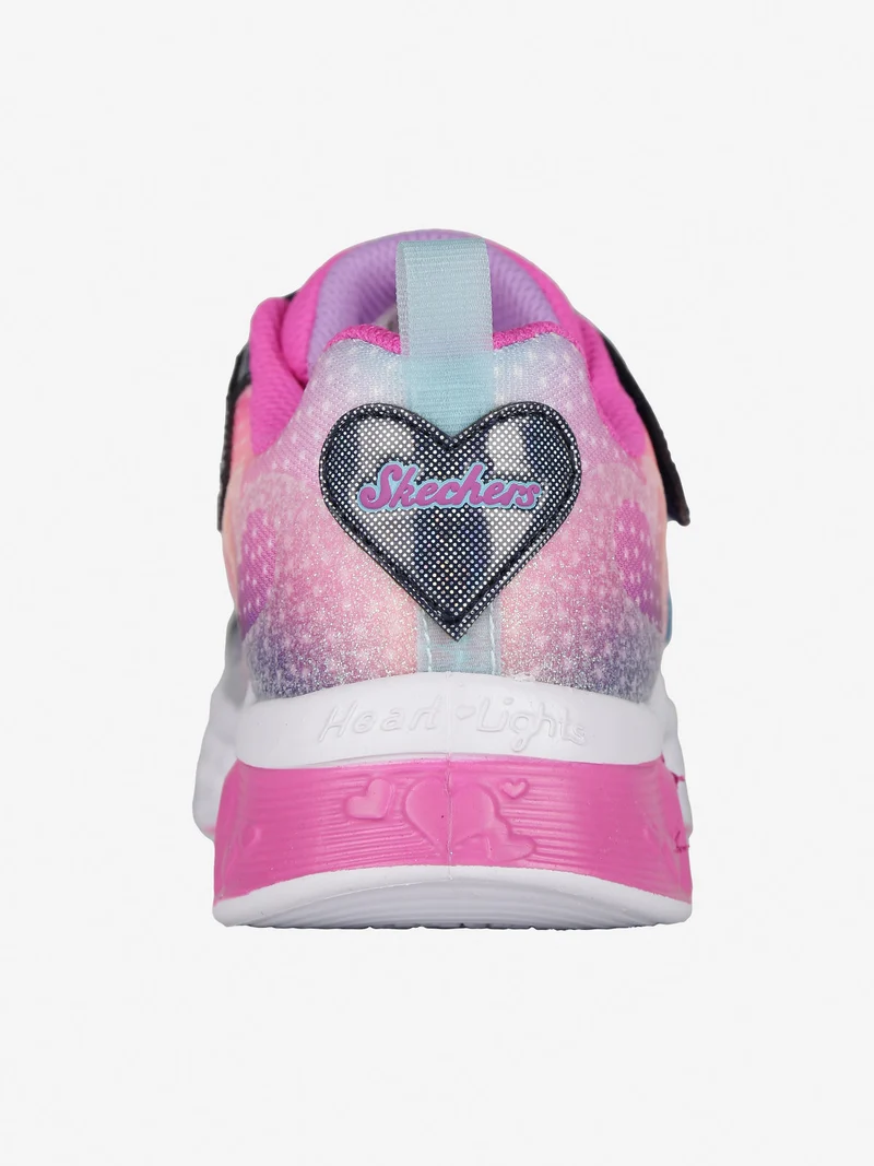 SIMPLY LOVE Flitter Heart Lights Sneakers da bambina con luci - fucsia