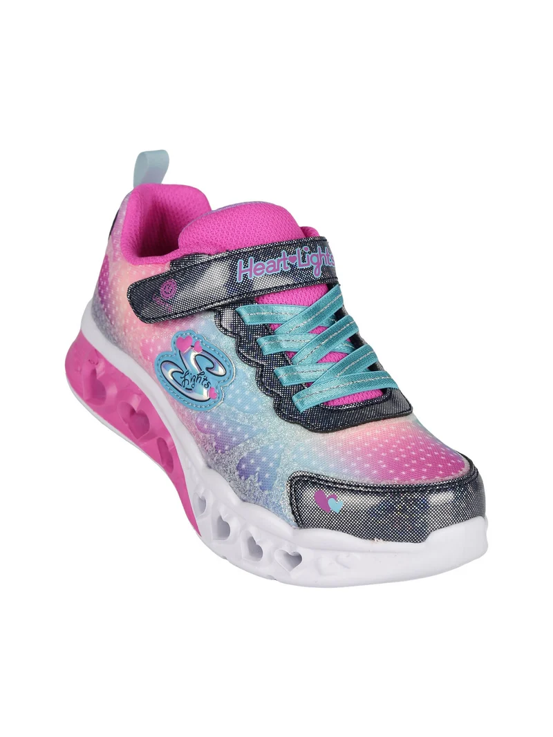 SIMPLY LOVE Flitter Heart Lights Sneakers da bambina con luci - fucsia
