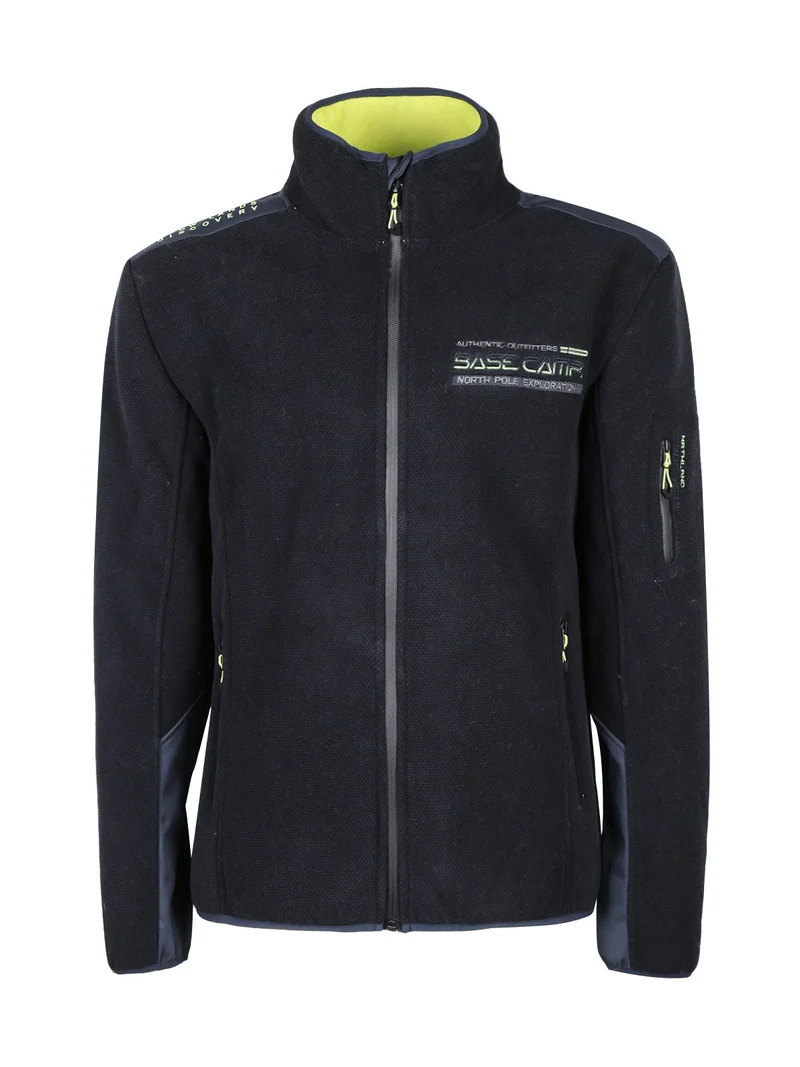 Giacca sportiva da uomo con zip - blu scuro