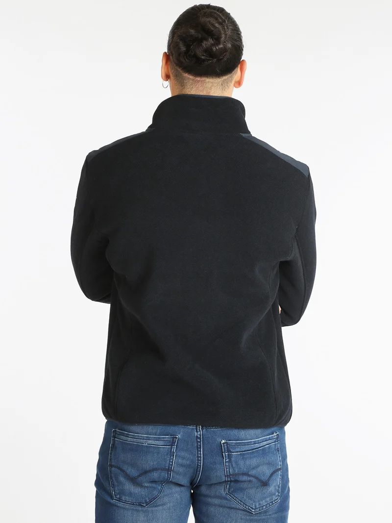 Giacca sportiva da uomo con zip - blu scuro