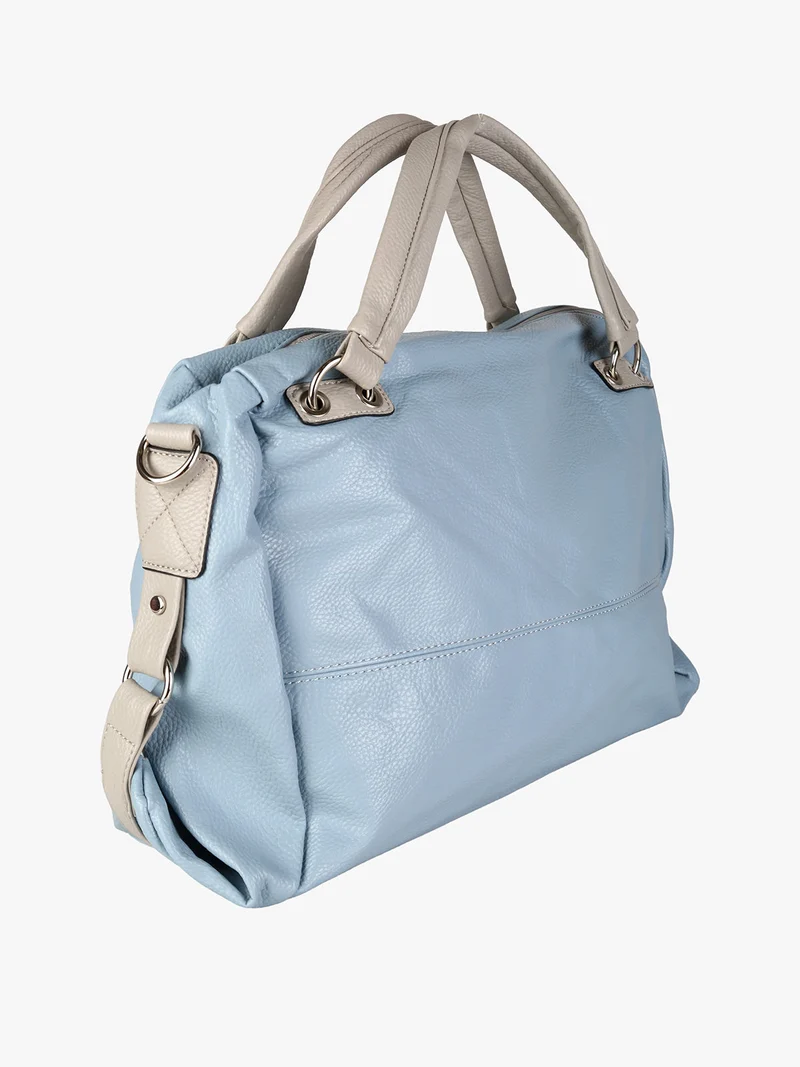 Borsa hobo da donna con doppi manici - azzurro