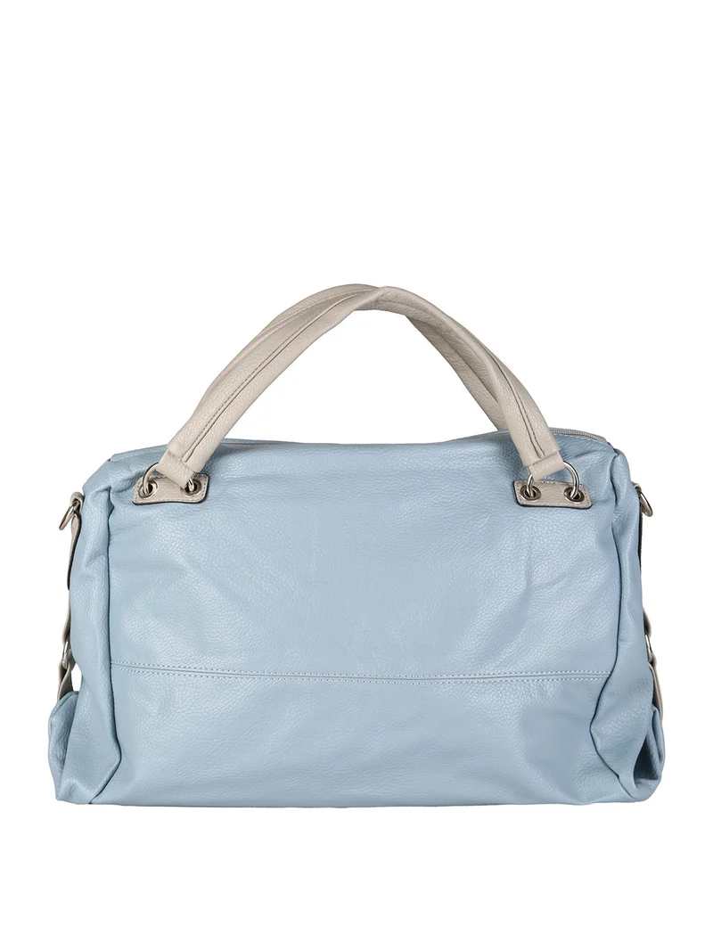 Borsa hobo da donna con doppi manici - azzurro