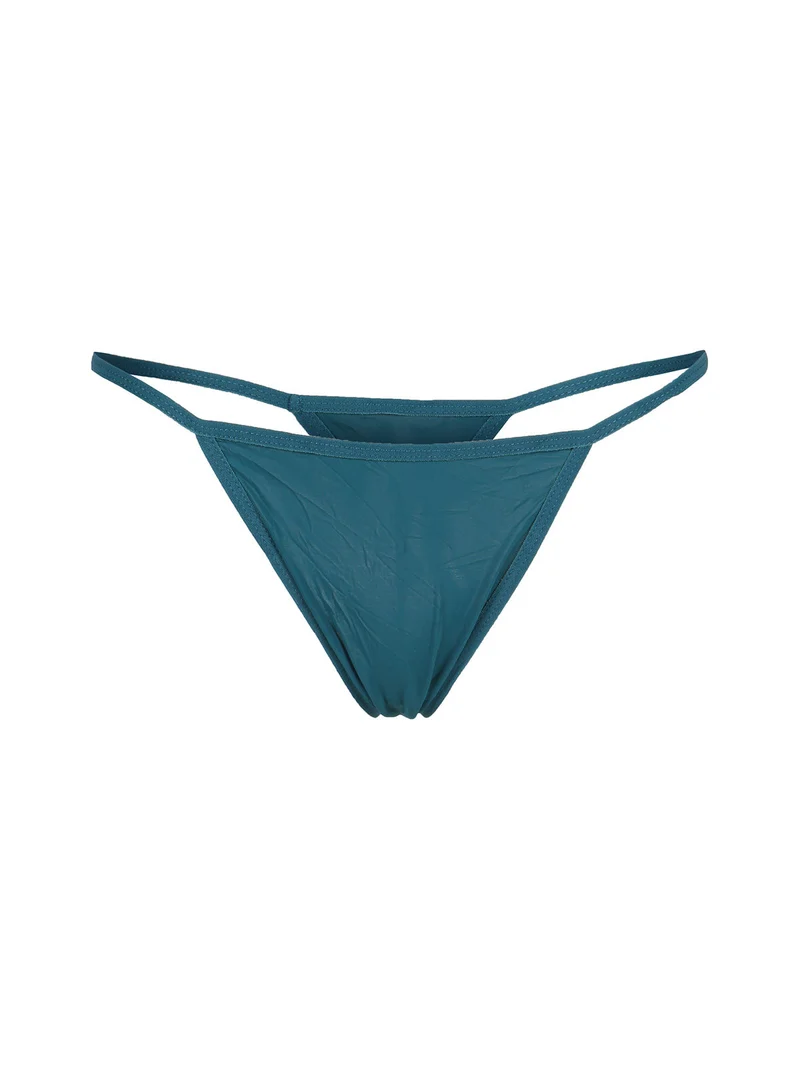 Baby doll con strass e pizzo+ perizoma - verde