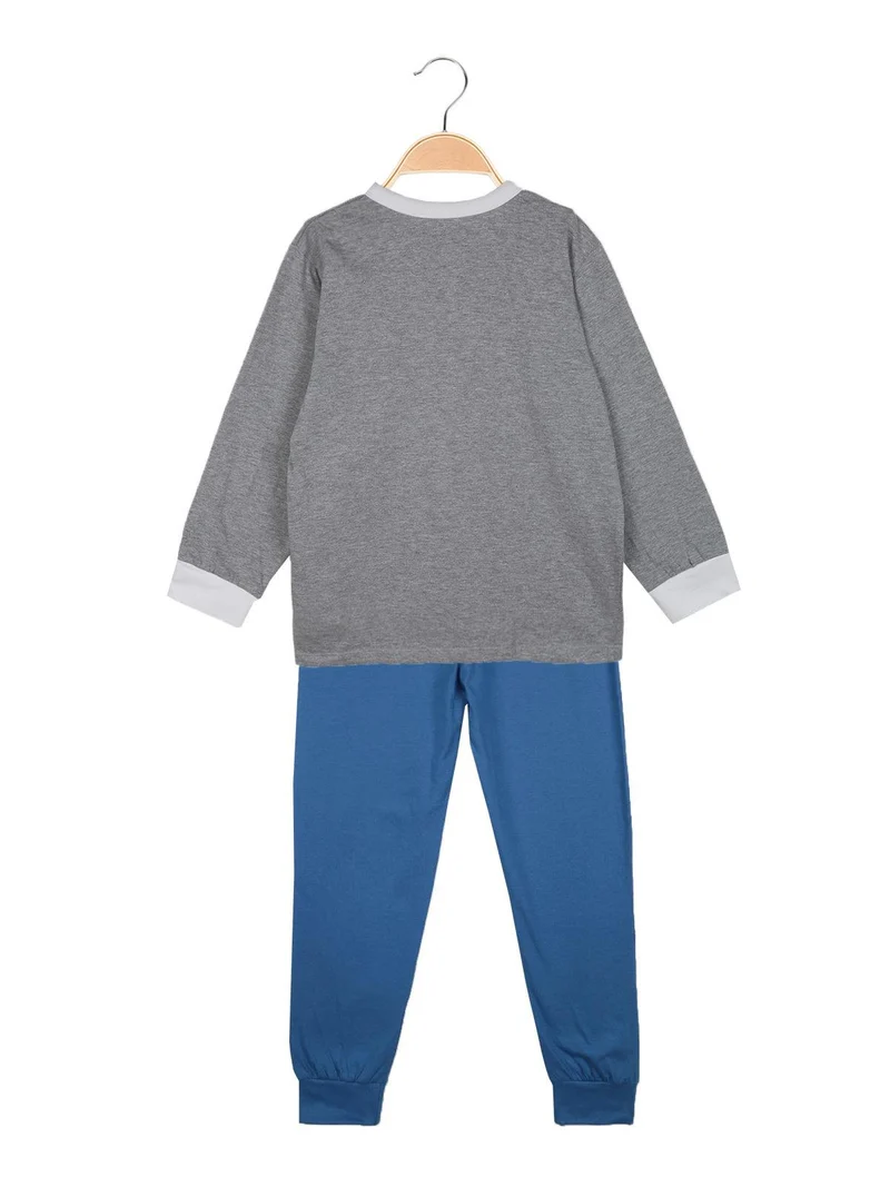 Pigiama bimbo in cotone - grigio
