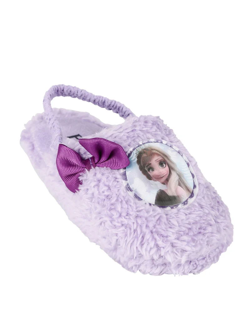 Pantofole bambina con elastico - lilla