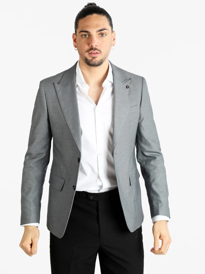 Blazer elegante da uomo - grigio