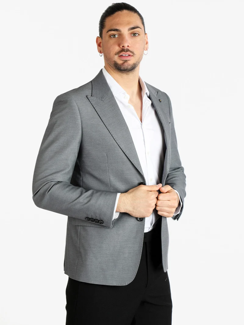 Blazer elegante da uomo - grigio