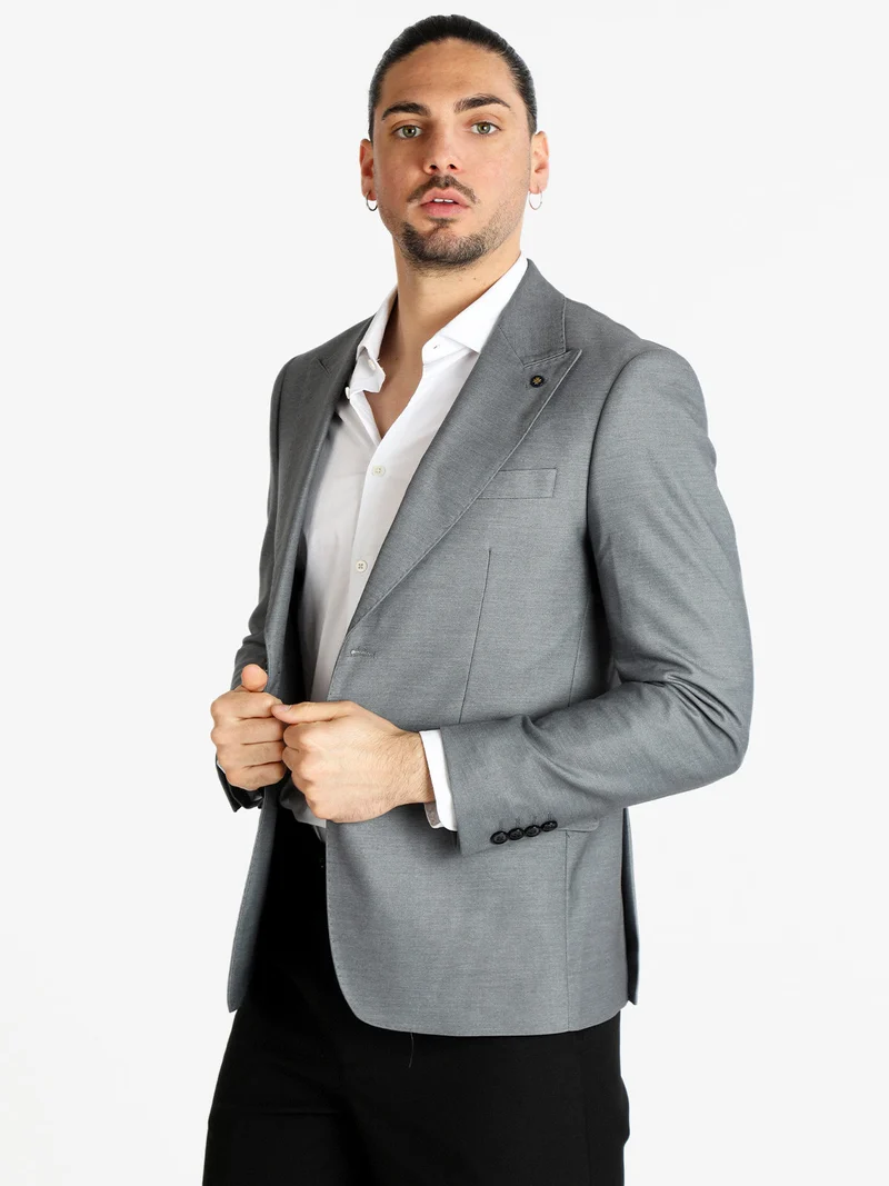 Blazer elegante da uomo - grigio
