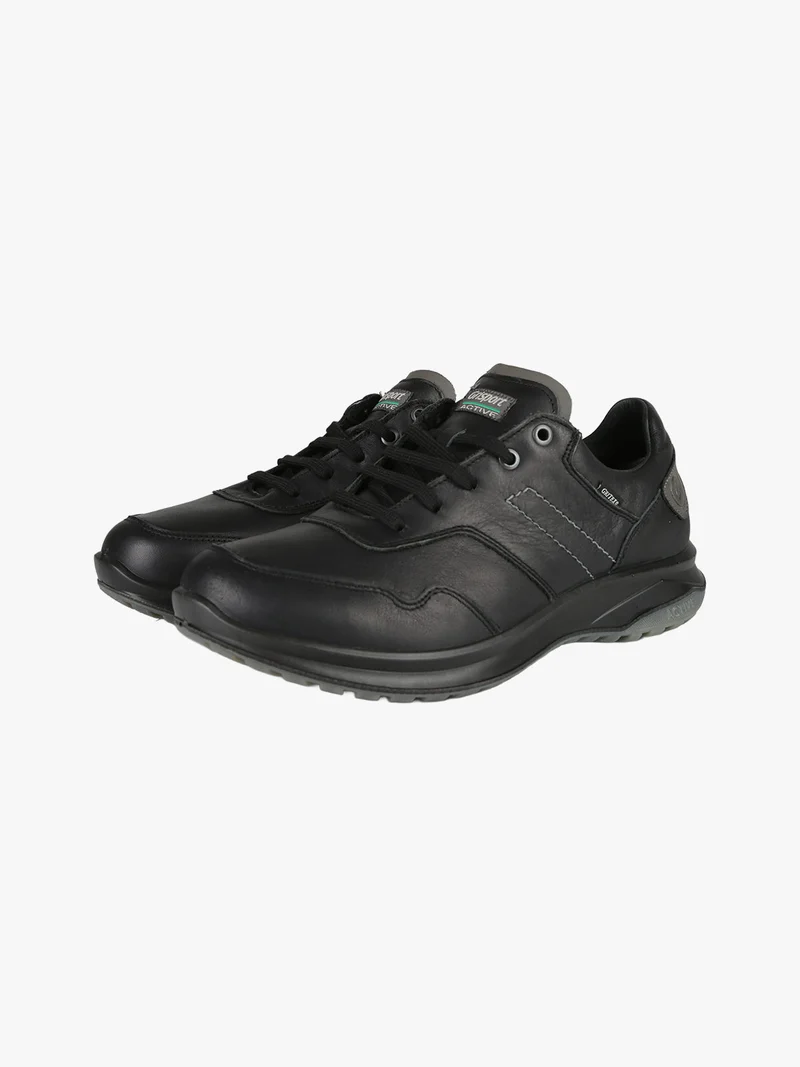 Scarpe stringate da uomo in pelle - nero