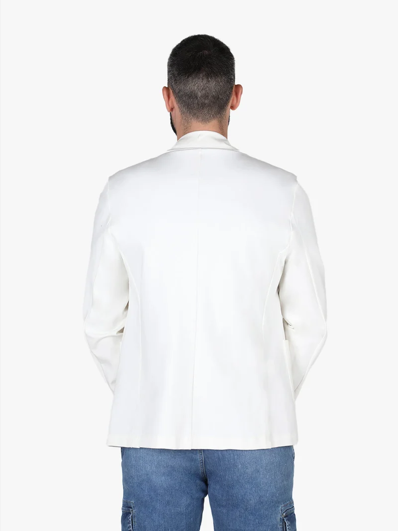 Giacca da uomo a doppiopetto - bianco