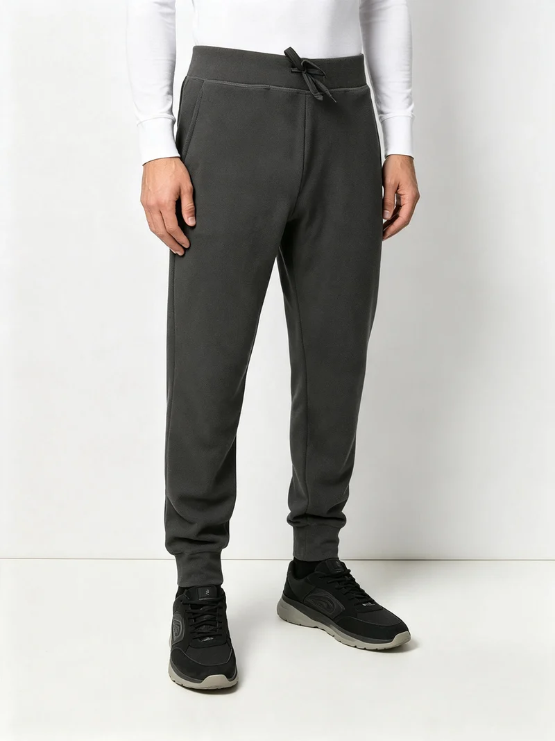 Pantaloni in pile da uomo - antracite
