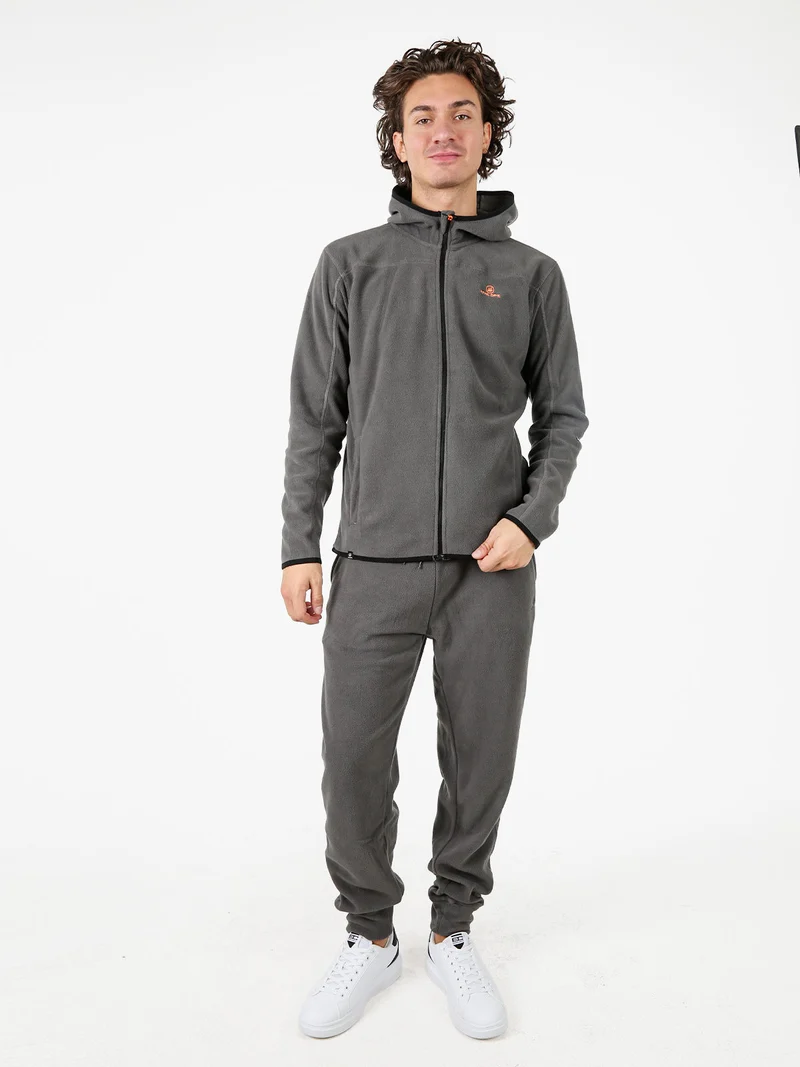 Pantaloni in pile da uomo - antracite