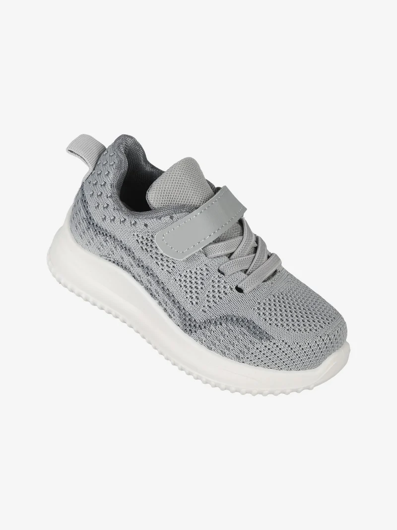 Sneakers da bambina con strappo - grigio