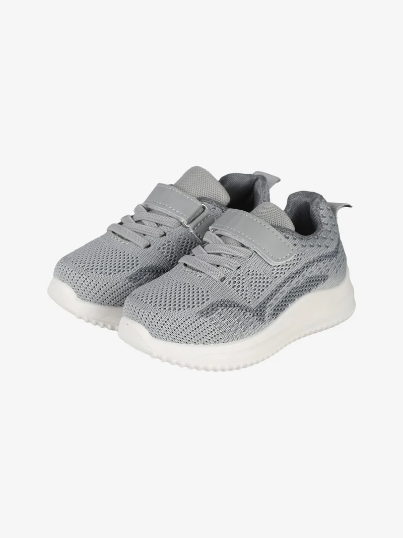 Sneakers da bambina con strappo - grigio