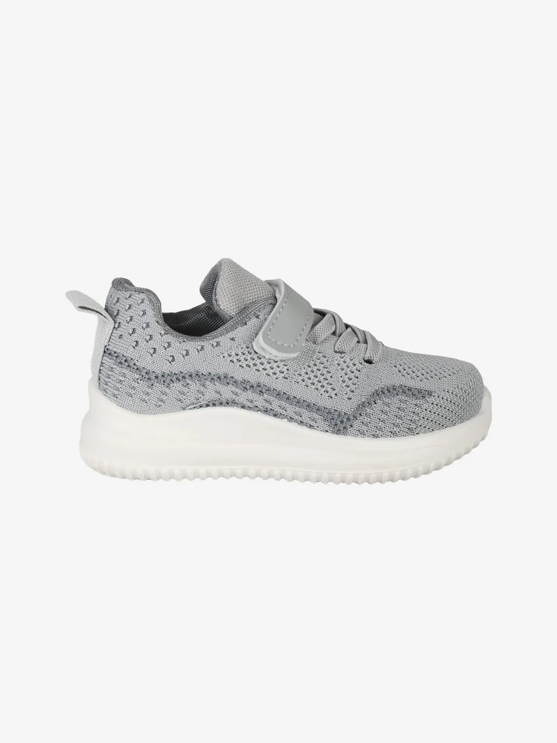 Sneakers da bambina con strappo - grigio
