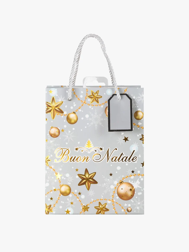 Sacchetto regalo di Natale - grigio chiaro