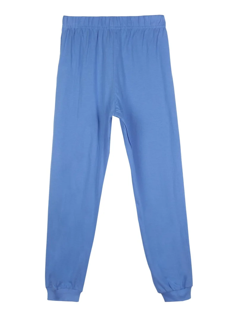Pigiama lungo in cotone bambino - blu