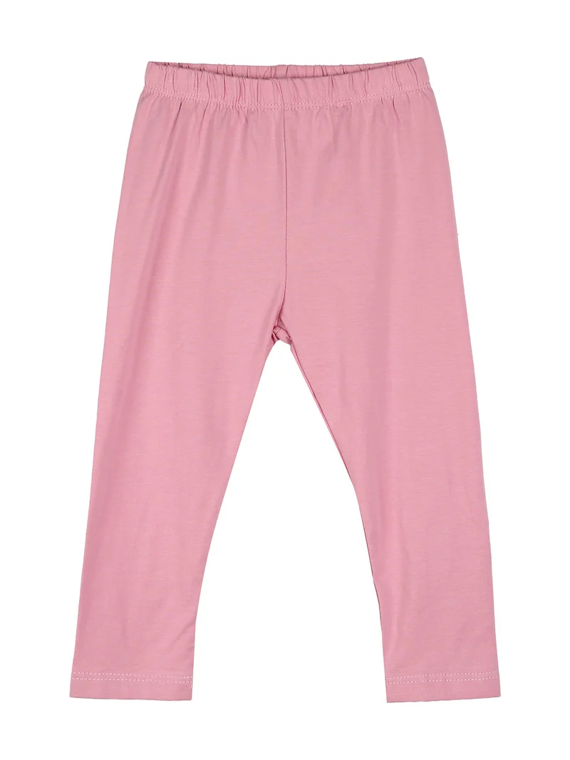 Completo 2 pezzi da neonata con maglietta e leggings - rosa
