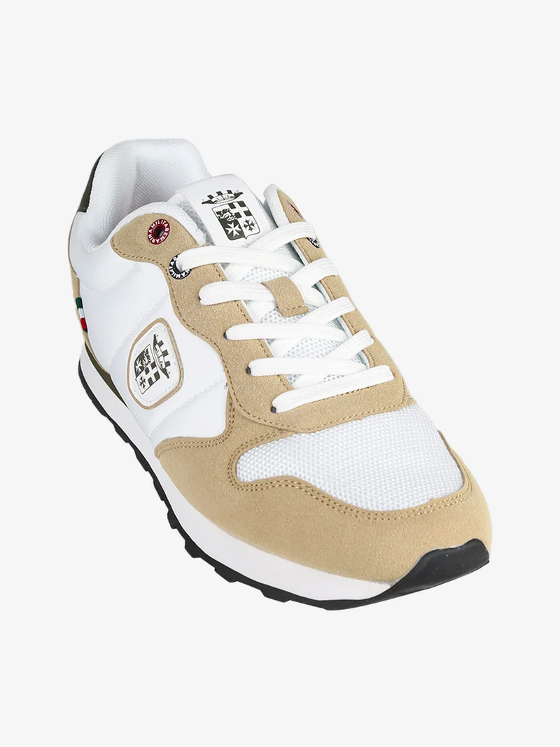 Sneakers stringate da uomo - sabbia