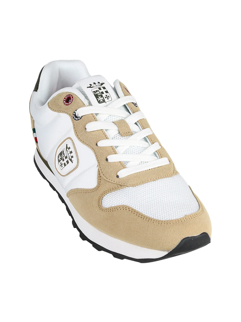 Sneakers stringate da uomo - sabbia