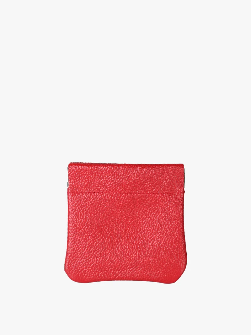 Portamonete a scatto - rosso
