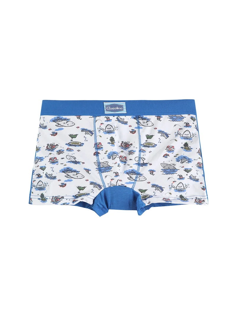 Boxer da bambino con stampa - bluette
