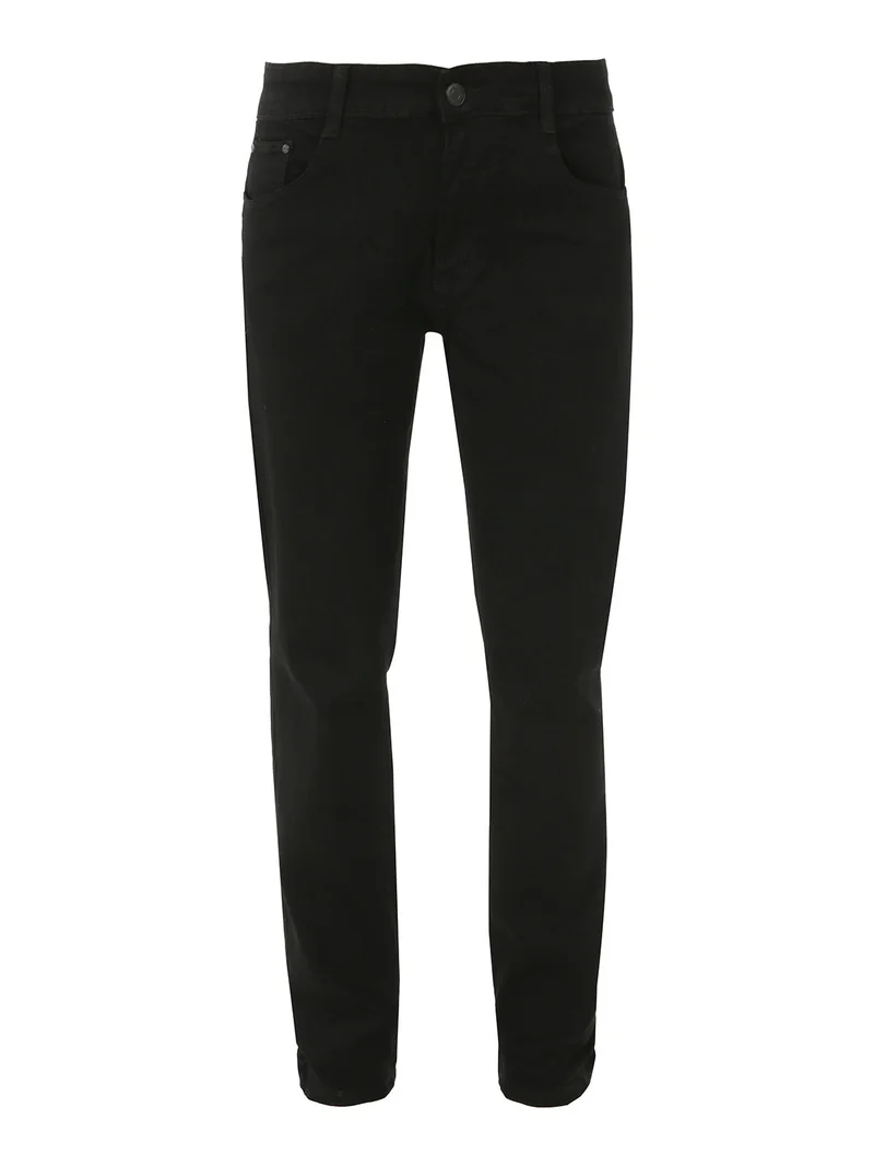 Pantaloni donna jeans push-up taglie grandi - nero