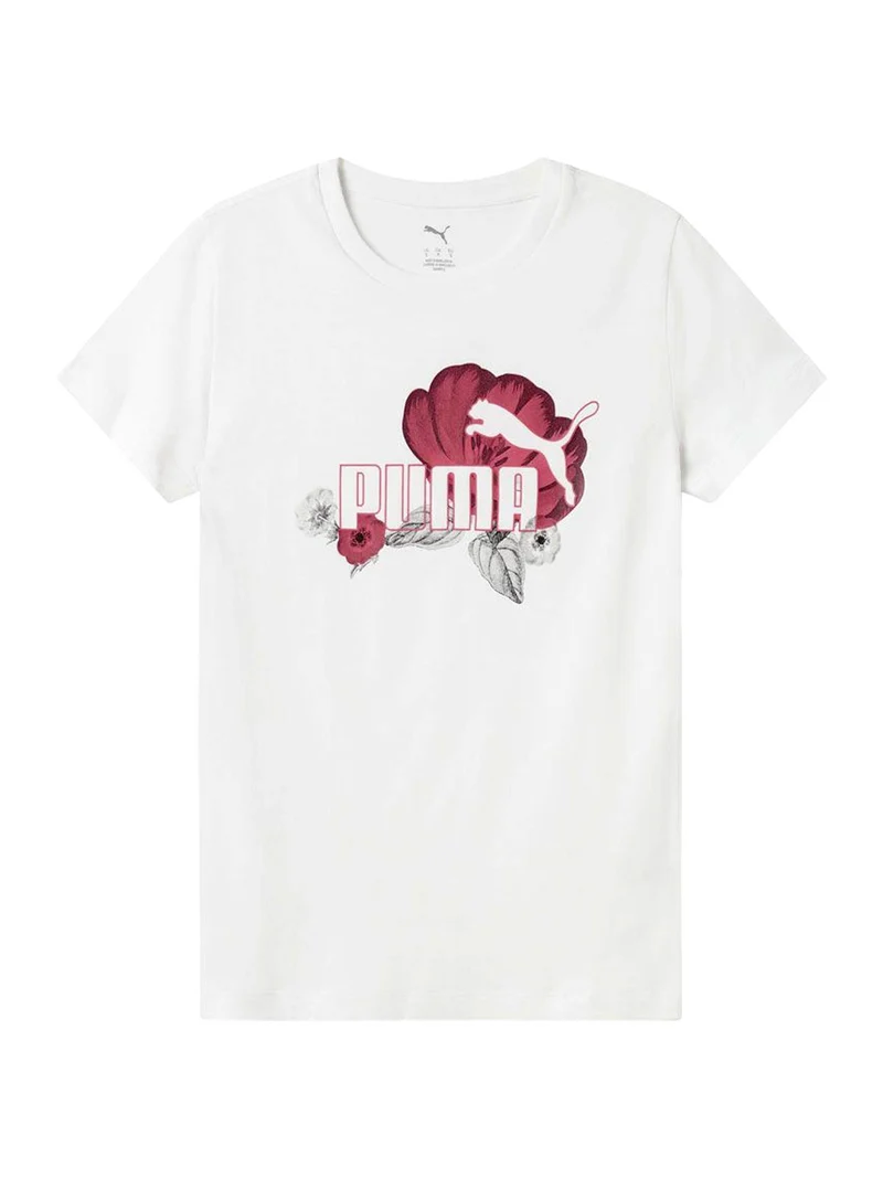 ESS + FLOREAL LOGO GRAPH TEE T-shirt donna - bianco