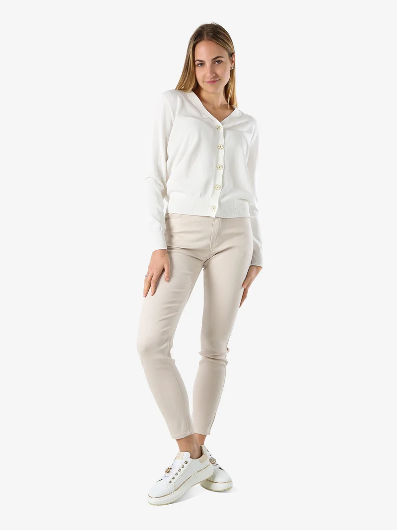 Pantaloni donna push-up - beige
