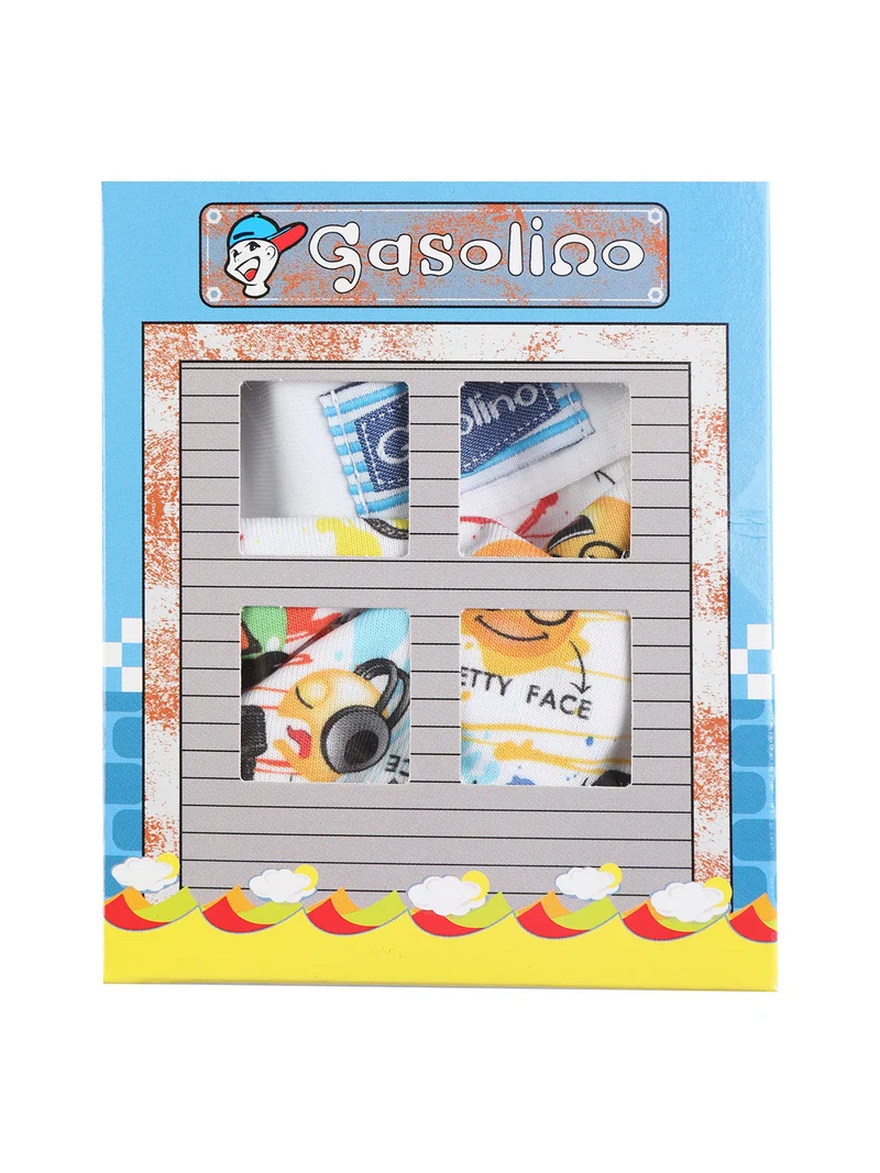 Slip da bambino con disegni - bianco