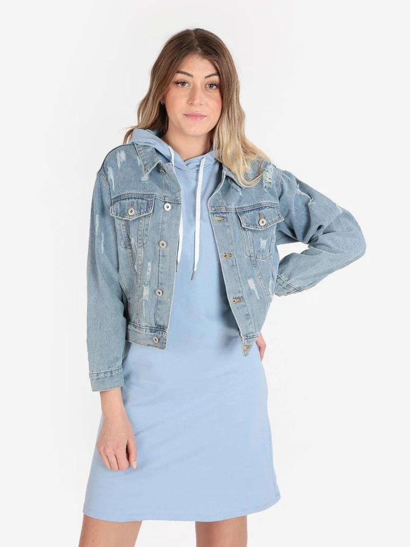 Giacca in jeans oversize donna - jeans