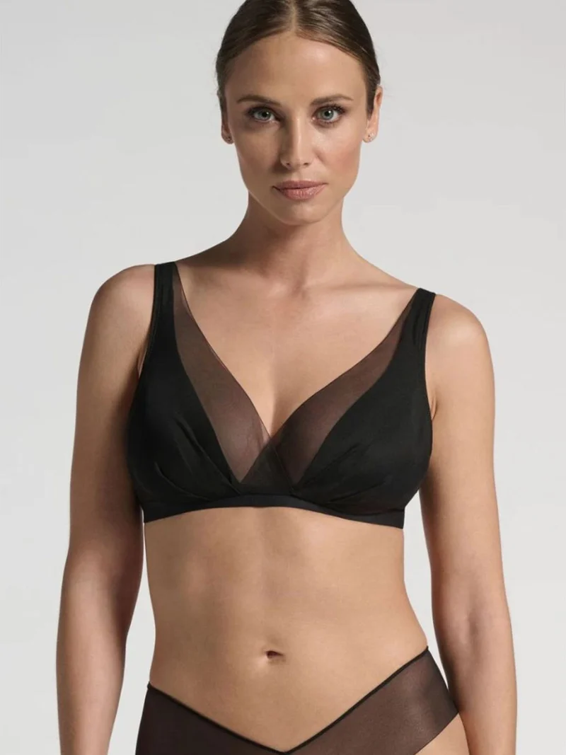 TESORO VELABRA 300 Reggiseno donna senza ferretto coppa B - nero
