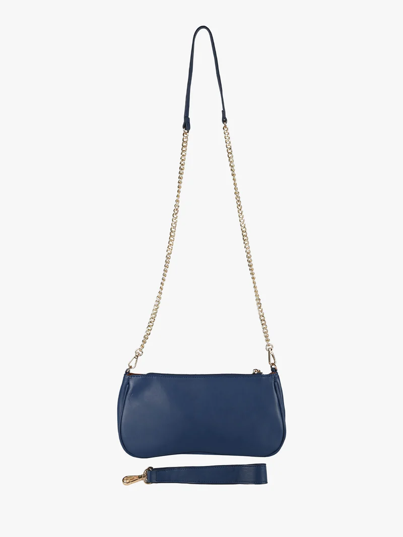 Borsa donna con intrecci - blu