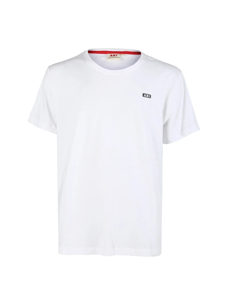T-shirt uomo in cotone tinta unita - bianco
