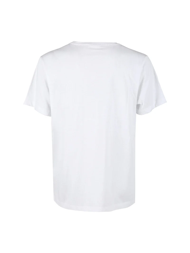 T-shirt uomo in cotone tinta unita - bianco