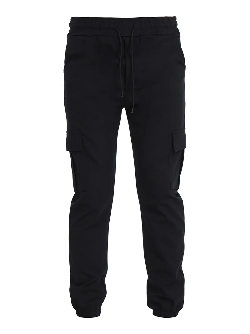 Pantaloni uomo con tasconi laterali - blu scuro