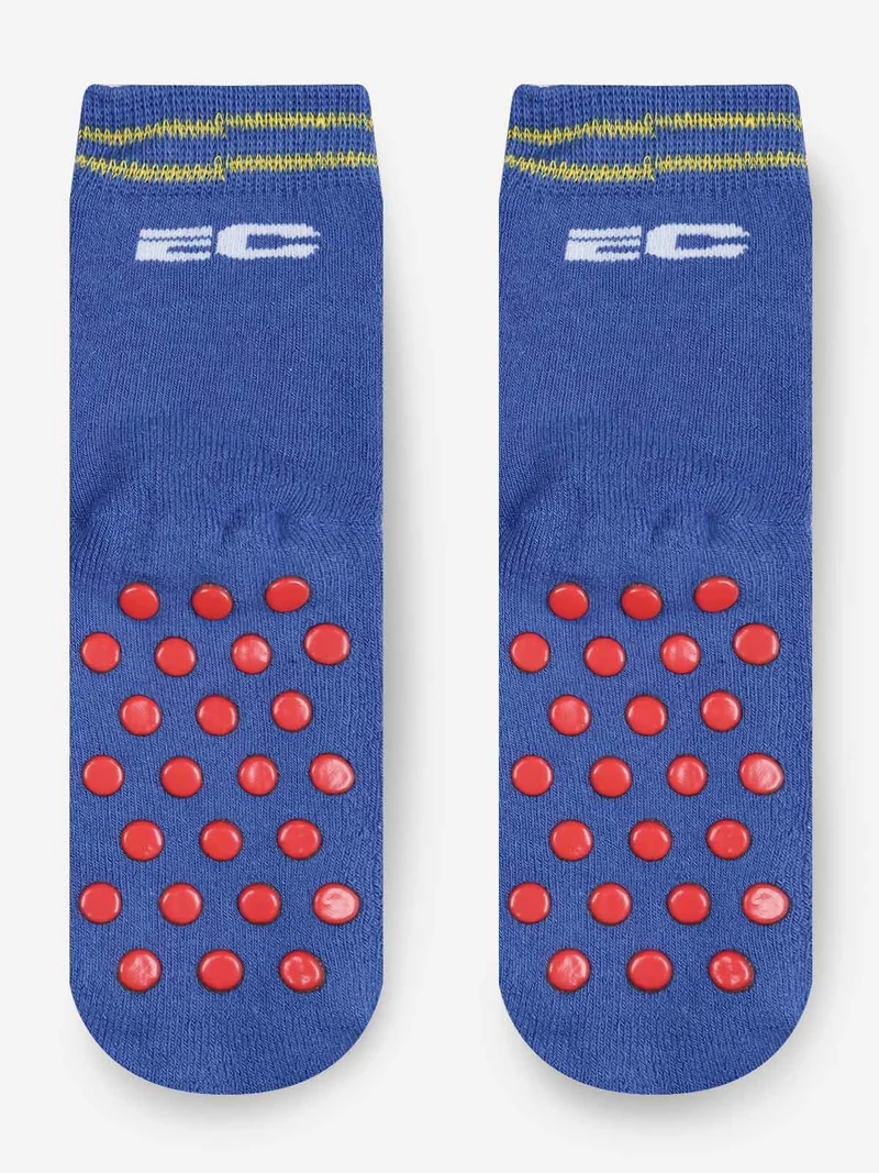 Calze antiscivolo da bambino in caldo cotone - blu
