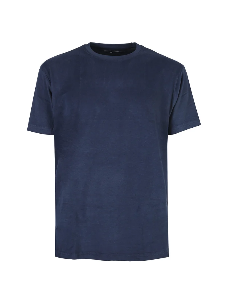 T-shirt intima da uomo girocollo in caldo cotone - blu