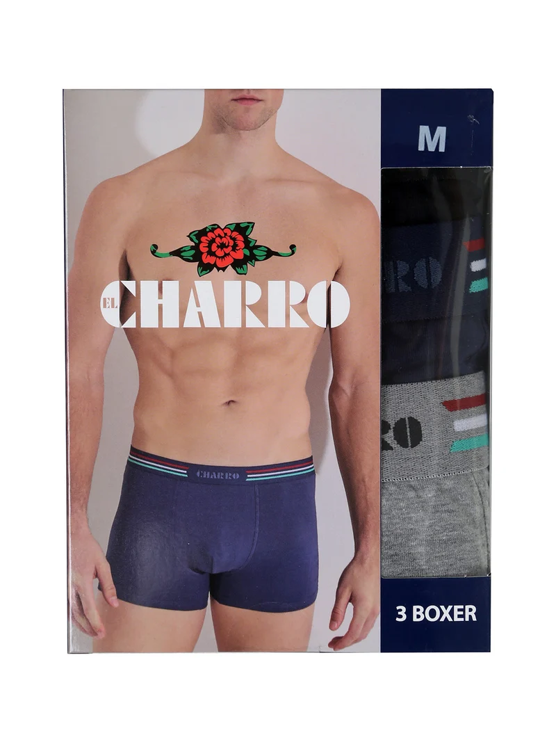 Confezione da 3 boxer uomo in cotone - assortito