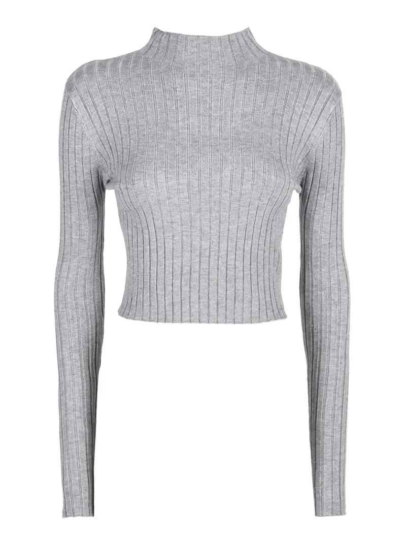 Maglia donna lupetto - grigio