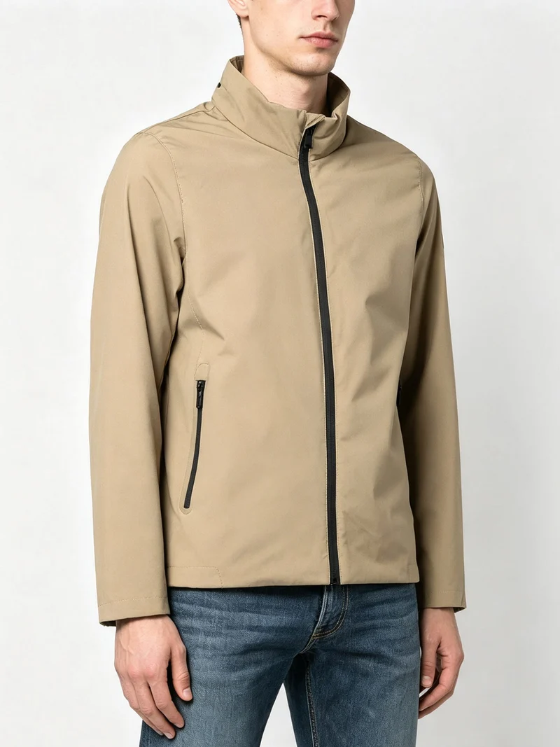 Giacca a vento da uomo - beige
