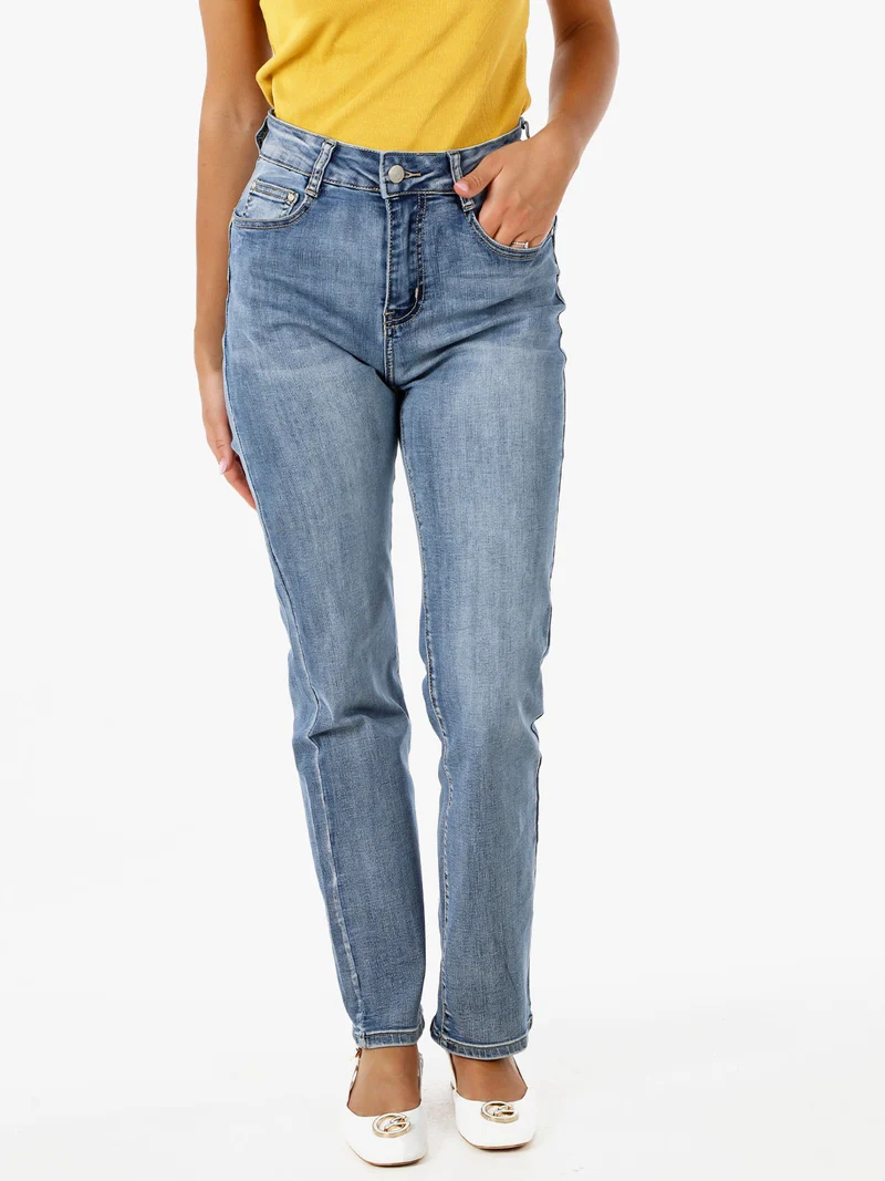 Jeans donna slim fit a gamba dritta - jeans