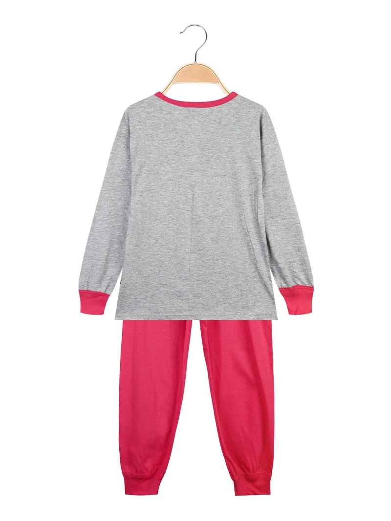 Minnie pigiama lungo bambina in cotone - grigio