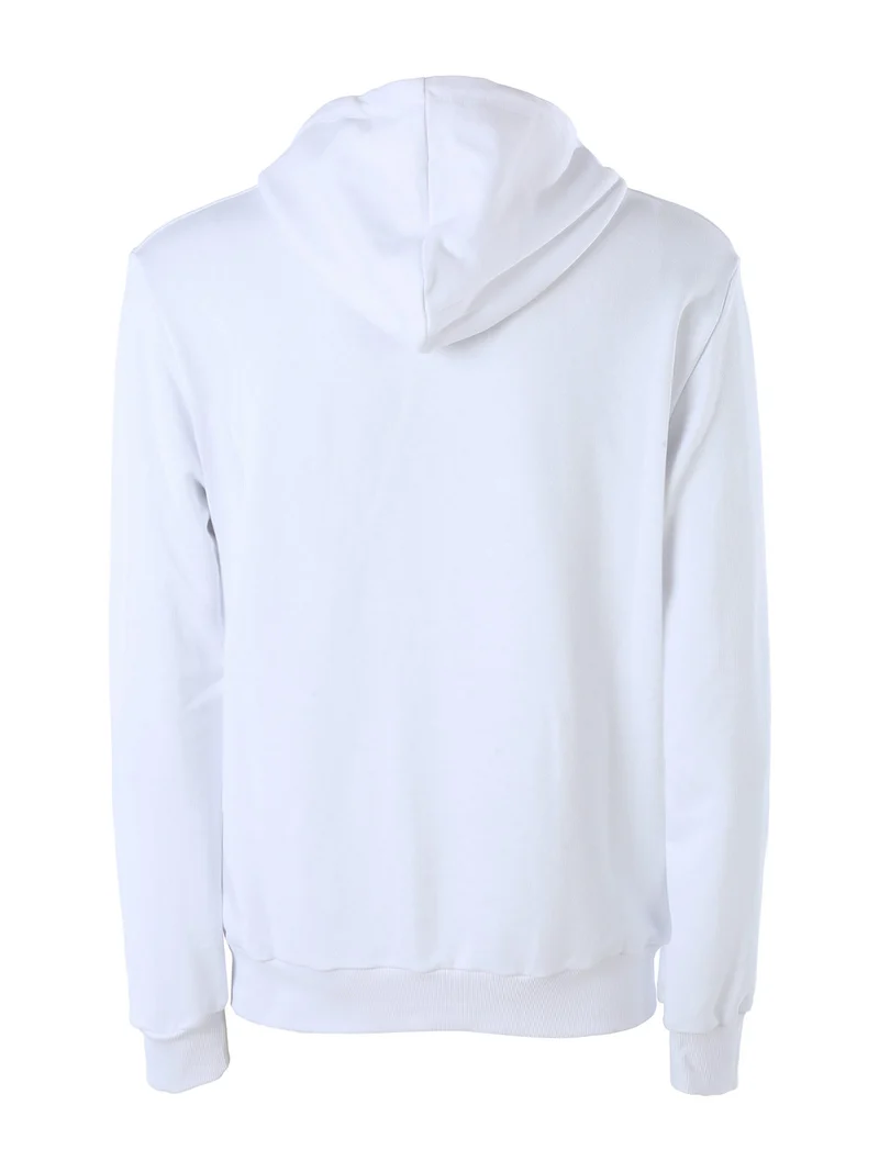 Felpa da uomo in cotone con cappuccio - bianco