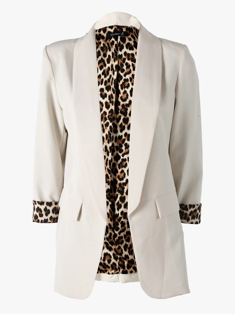 Blazer donna aperto - beige