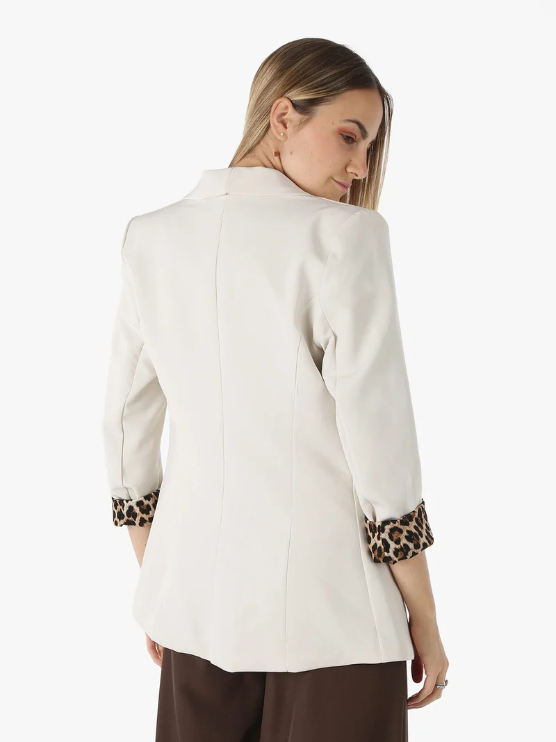 Blazer donna aperto - beige
