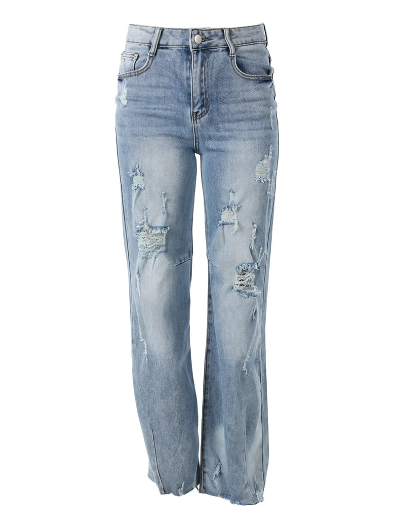 Jeans balloon da donna con strappi - jeans